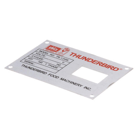 THUNDERBIRD PARTS Thunderbird TB-12GS-48 Switch Plate - SKU THNTB-12GS-48