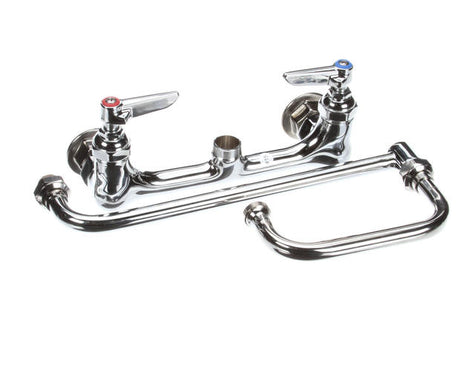 T&S BRASS  TSB-0265 DOUBLE PANTRY FAUCET WALL MOUNT 8C/C 18 DOUBLE J