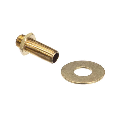 T&amp;S BRASS PARTS T&amp;S Brass BL-5500-07 Panel Supply Nipple W/ Lock Nut &amp; Washer - SKU TSBL-5500-07
