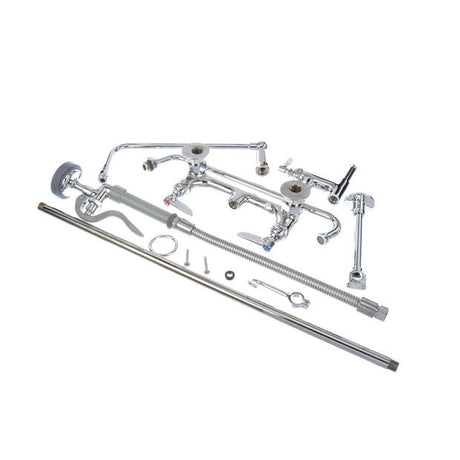 T&amp;S BRASS PARTS T&amp;S Brass B-0131-ADF14-B Pre-Rinse: 8 Wall Mount B-0107 14 Add- - SKU TSB-0131-ADF14-B