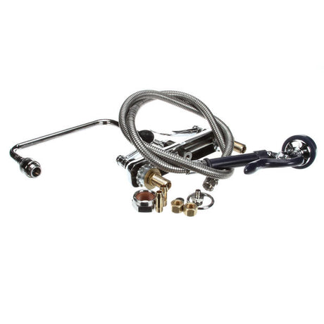 T&amp;S BRASS PARTS T&amp;S Brass B-2346 Workboard Faucet W/ Spray Valve 8 Cente - SKU TSB-2346